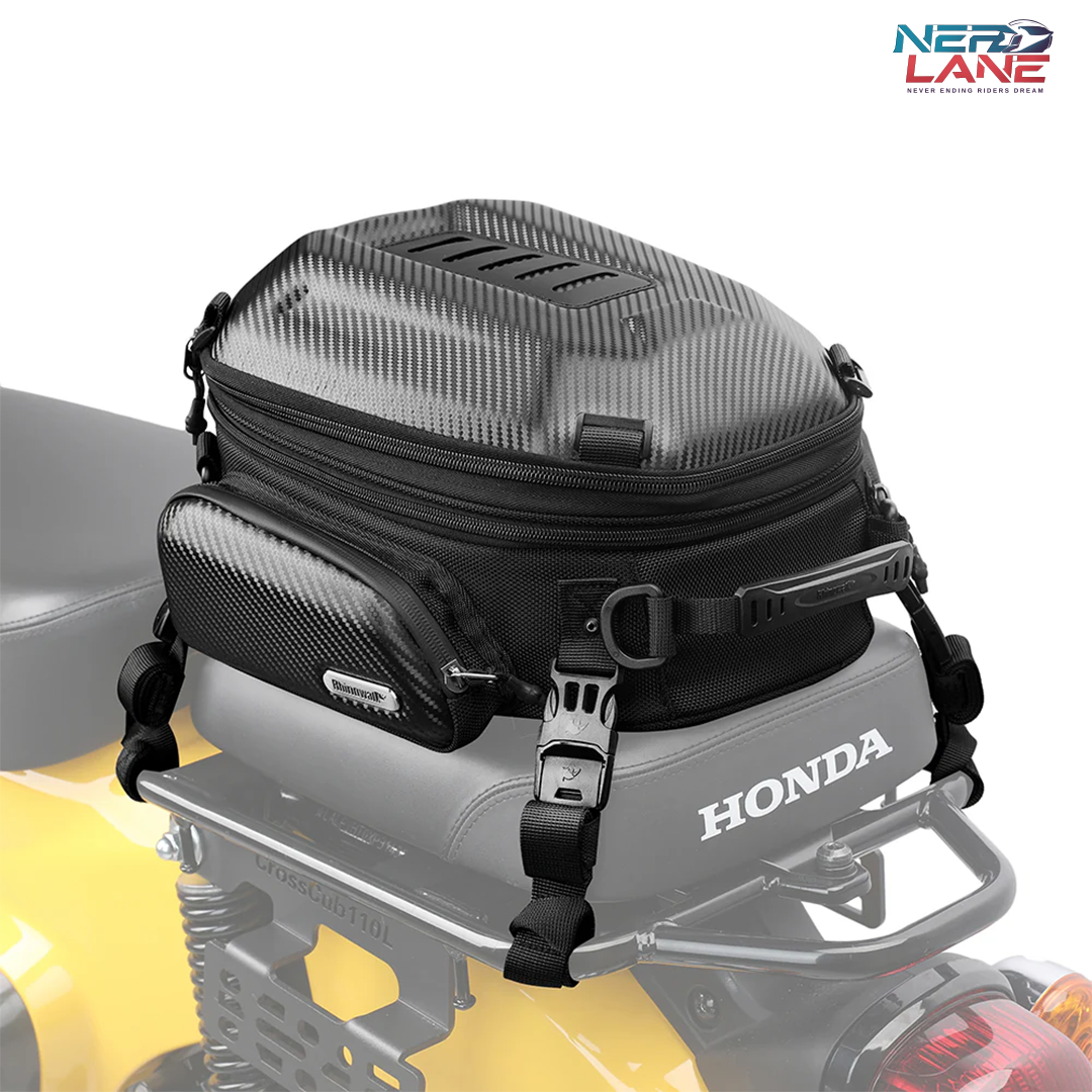 Rhinowalk 12–18L Motorcycle Hard Shell Tail Bag (MTR4001KC)