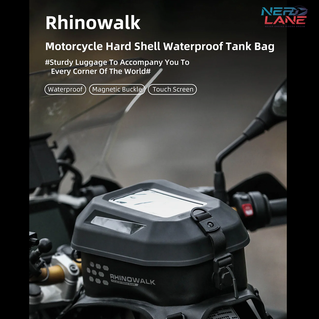 Rhinowalk 5.6L Waterproof Hardshell Tank Bag (MTR2506BK)