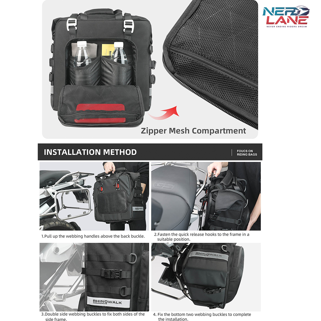 Rhinowalk 25L Quick Release Bag (MTR2050) (Pair Set)
