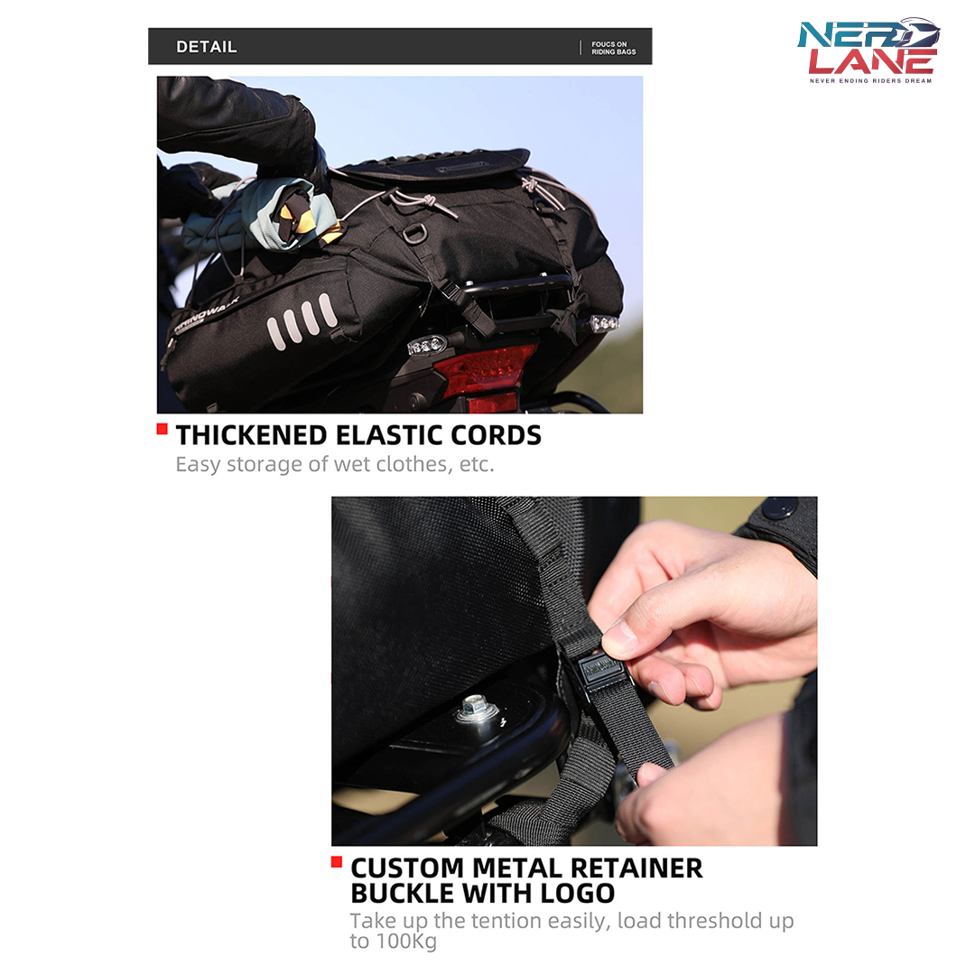 Rhinowalk 35-50L Motorcycle Tail Bag (MT3550)