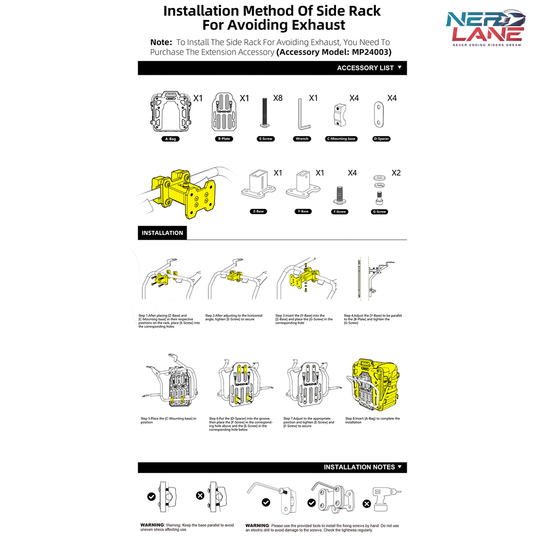 Rhinowalk Mechanics Series 35L Quick Release Side Bag (MJX2004)