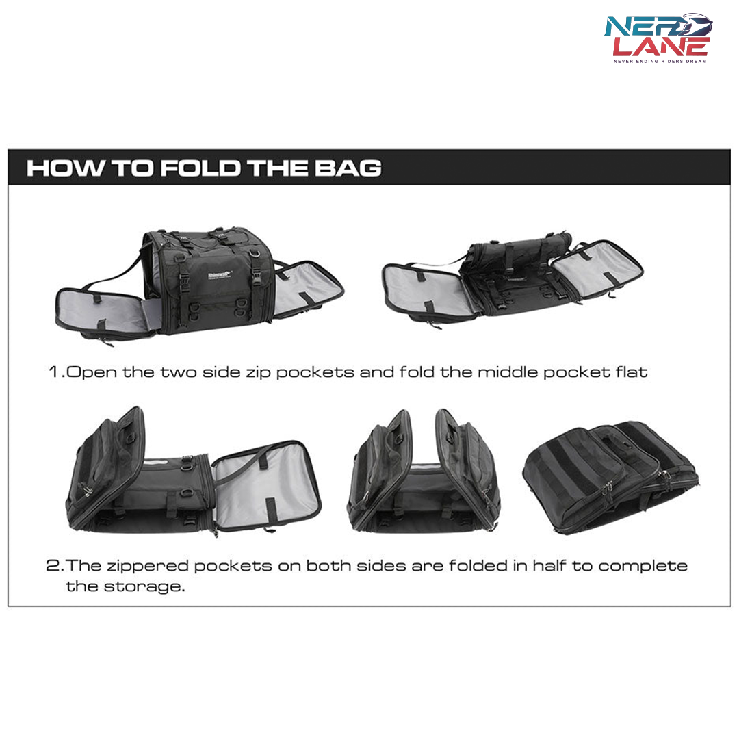 Rhinowalk 40-60L Motorcycle TailBag (MT4060)