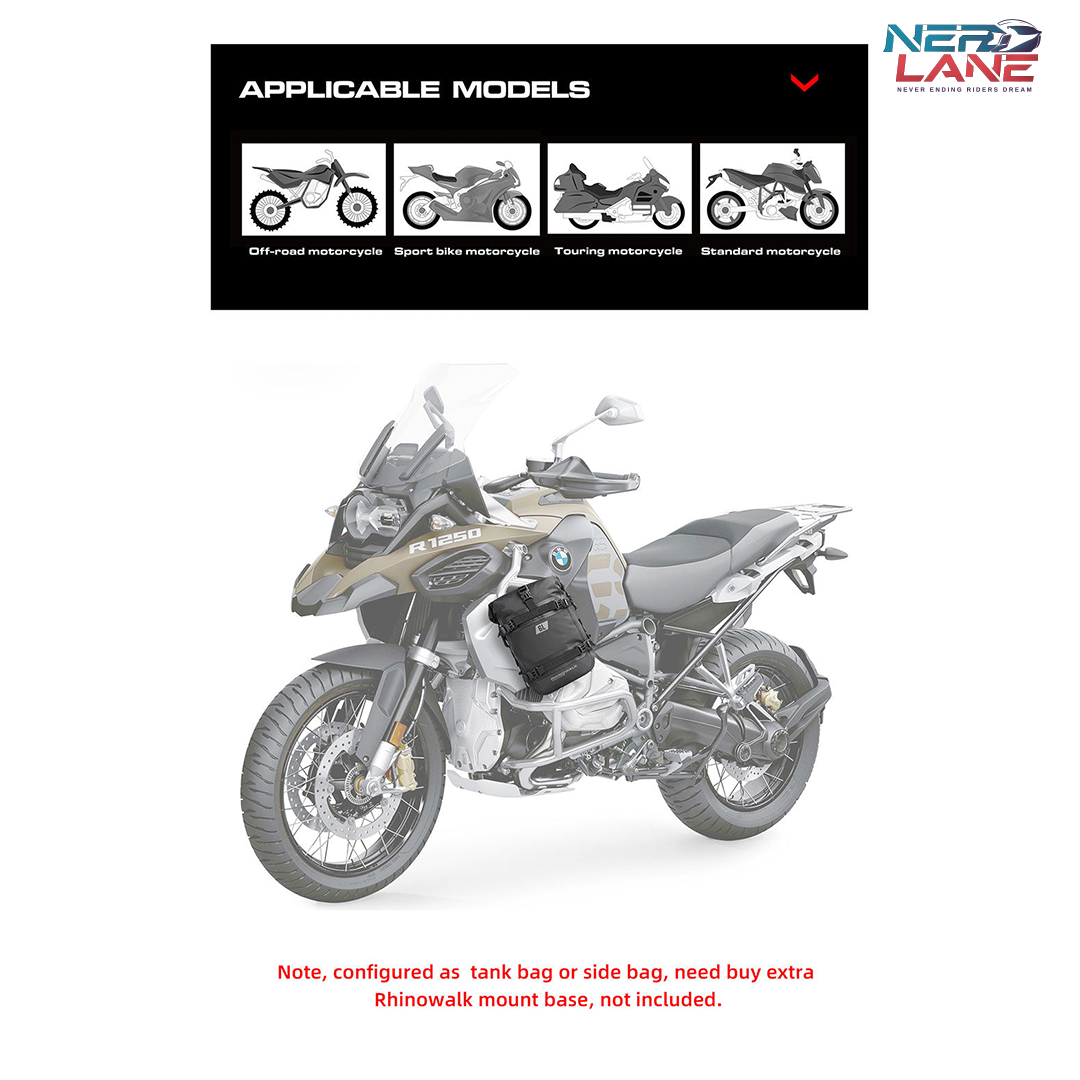 Rhinowalk 6L Waterproof Crash Bar Bags (MT2206BK) (Single Unit)