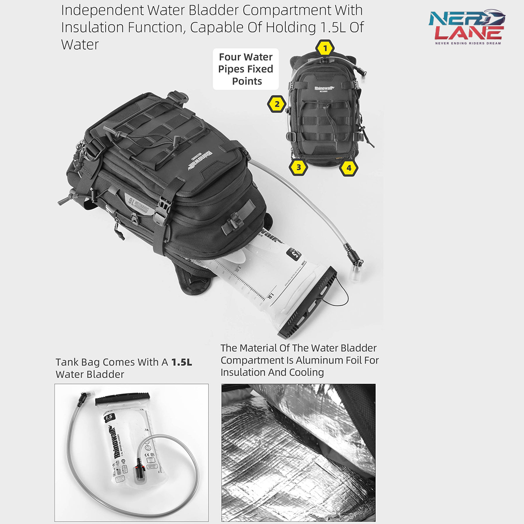 Rhinowalk Mechanics Series 9L Tank Bag (MJX2002)