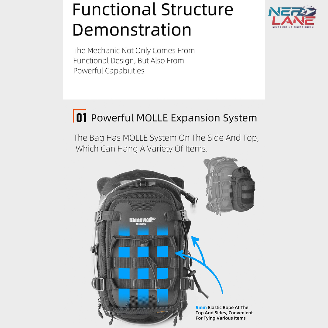 Rhinowalk Mechanics Series 9L Tank Bag (MJX2002)