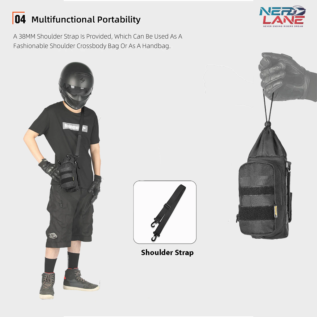 Rhinowalk Insulated Drink Holder for Motorcycle (MJX2006BK)