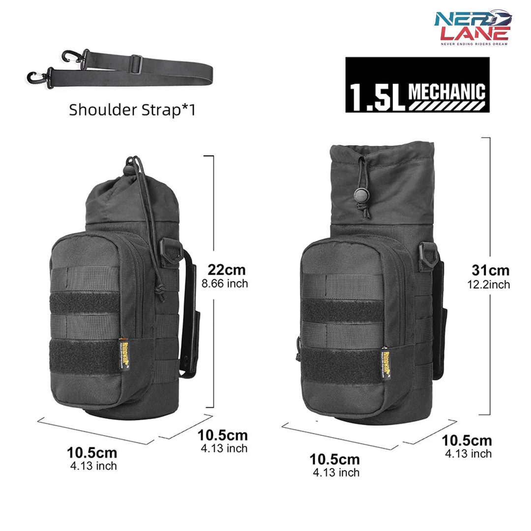 Rhinowalk Insulated Drink Holder for Motorcycle (MJX2006BK)