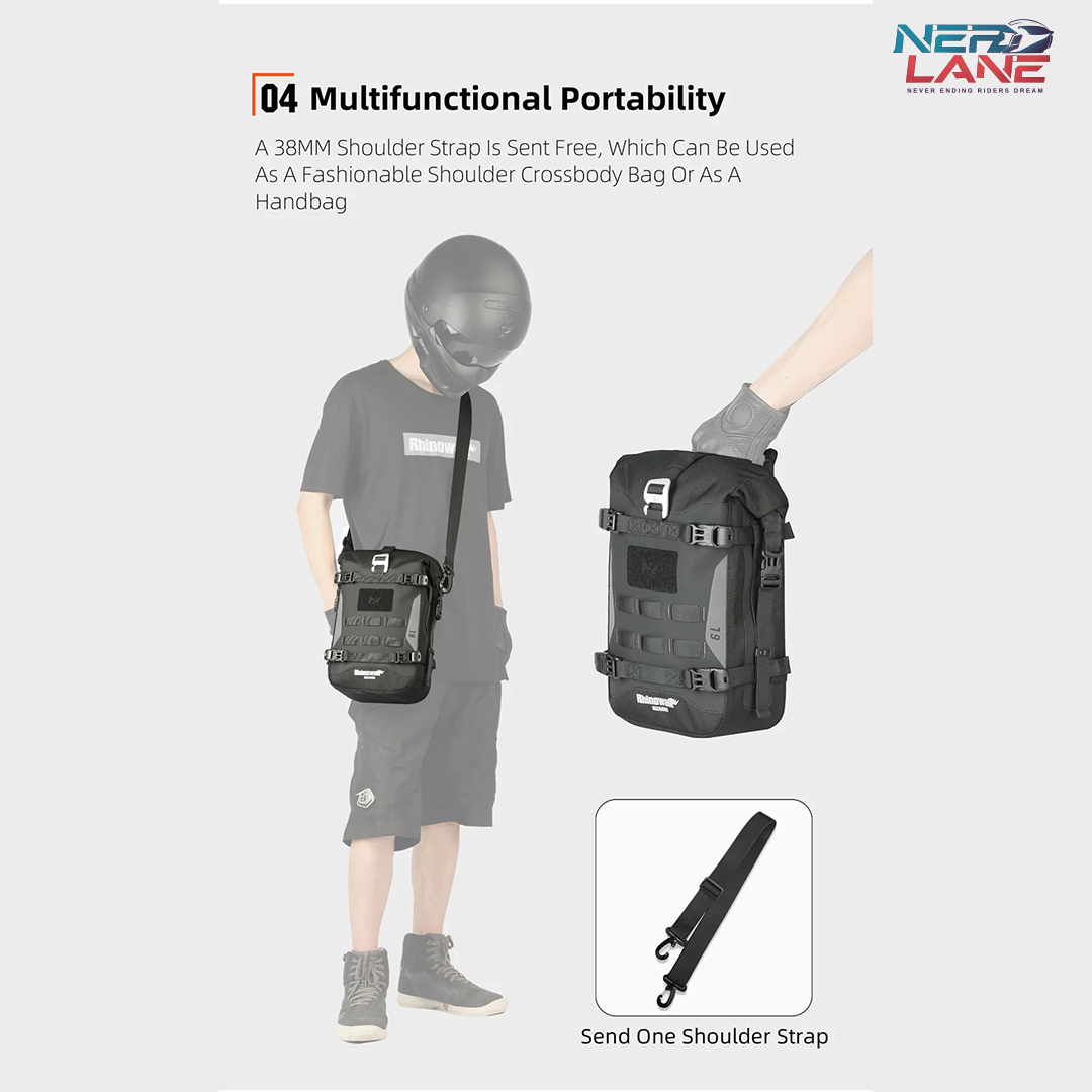 Rhinowalk Mechanic Series – 6L Waterproof Crash Bar Bags (MJX2001BK)