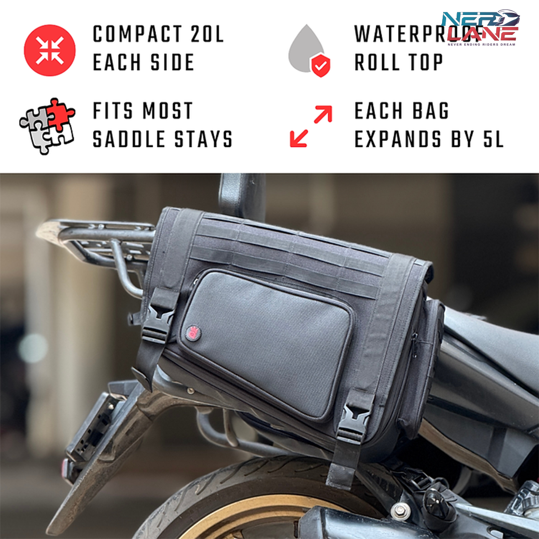 RiderZone 40L–50L Moriri Saddle Bags