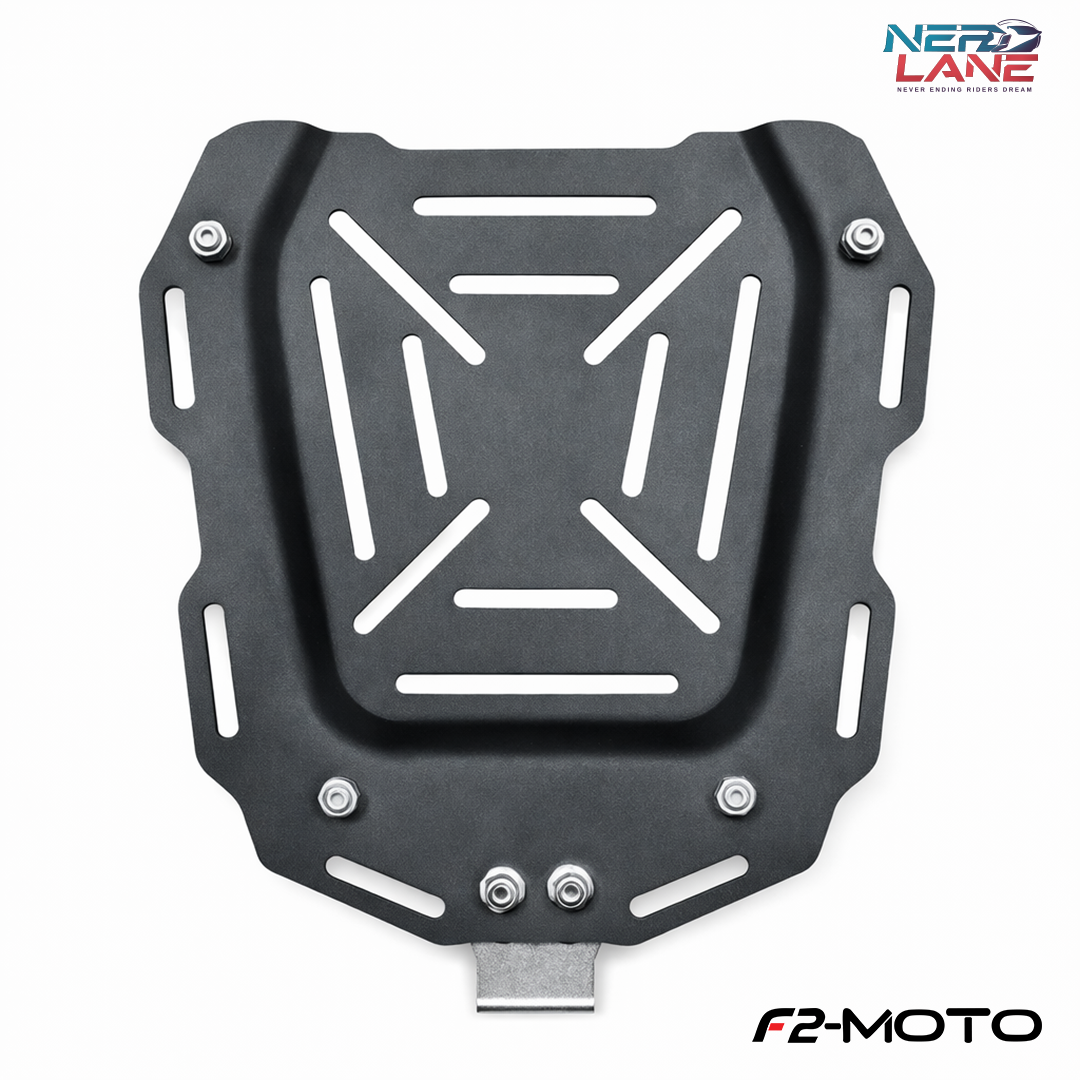 F2-Moto 45L Aluminium Top Box - Silver