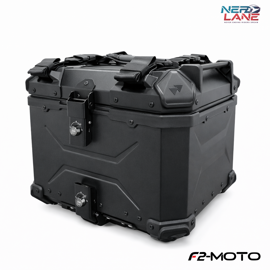 F2-Moto 45L Aluminium Top Box - Black