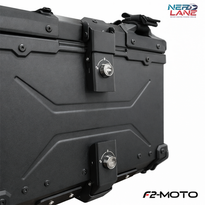 F2-Moto 45L Aluminium Top Box - Black