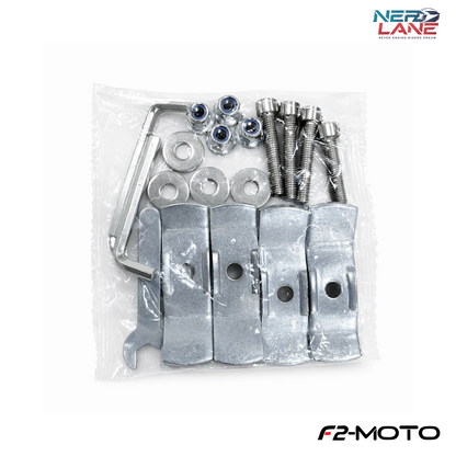 F2-Moto 45L Aluminium Top Box - Silver
