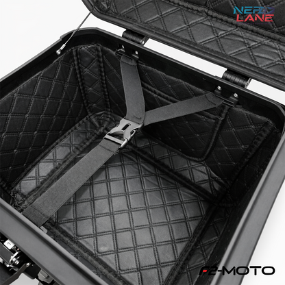 F2-Moto 45L Aluminium Top Box - Silver