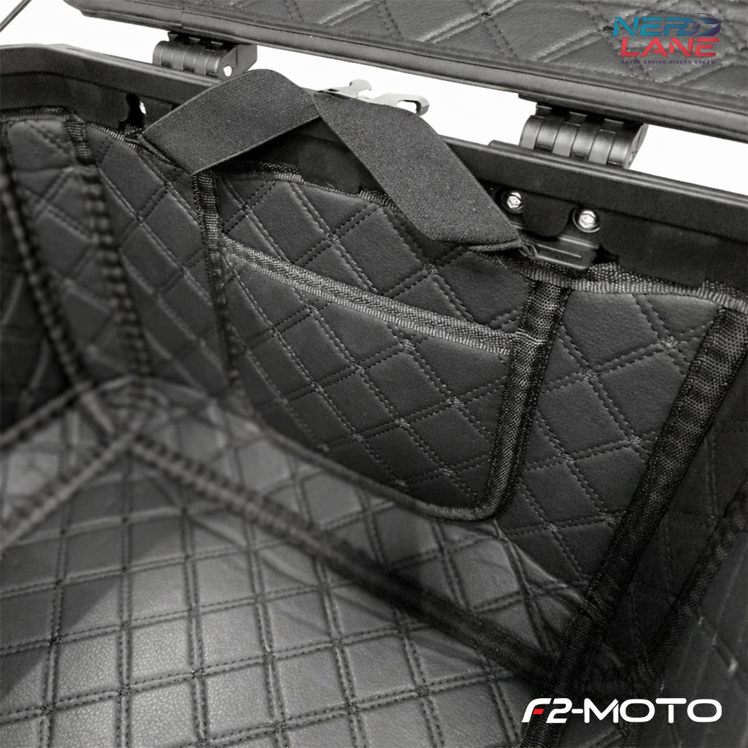 F2-Moto 45L Aluminium Top Box - Silver