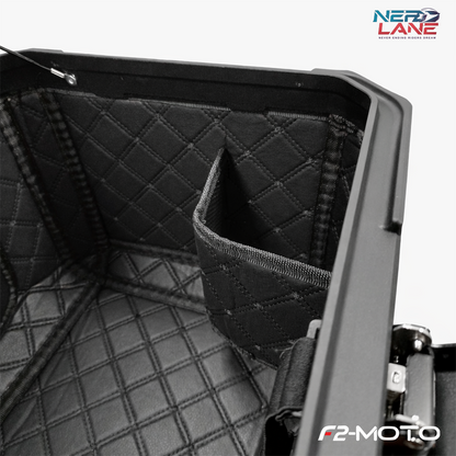 F2-Moto 45L Aluminium Top Box - Silver