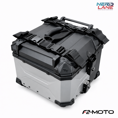 F2-Moto 45L Aluminium Top Box - Silver