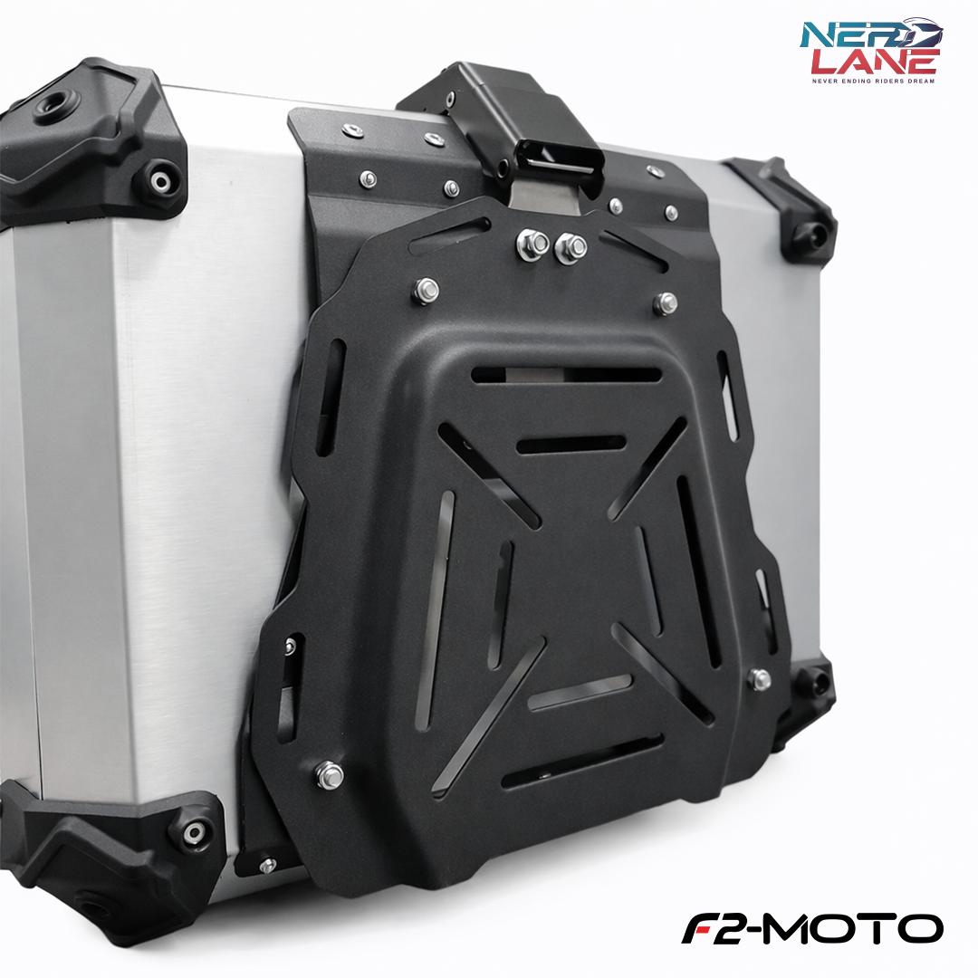 F2-Moto 45L Aluminium Top Box - Silver