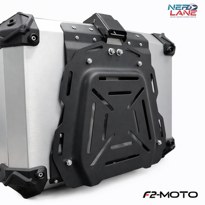 F2-Moto 45L Aluminium Top Box - Silver