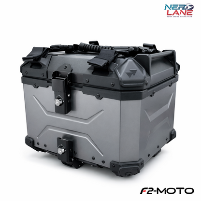 F2-Moto 45L Aluminium Top Box - Titanium