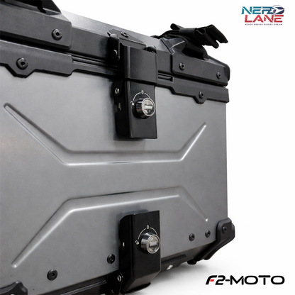 F2-Moto 45L Aluminium Top Box - Titanium