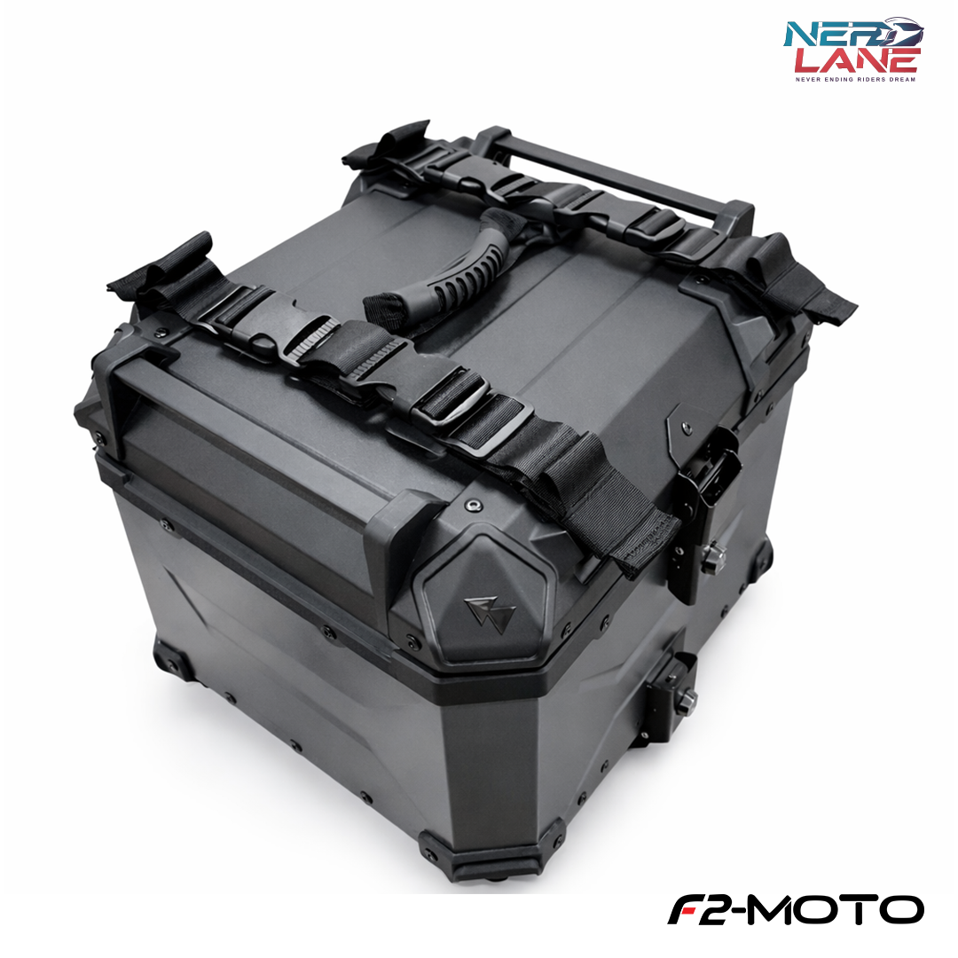 F2-Moto 45L Aluminium Top Box - Titanium