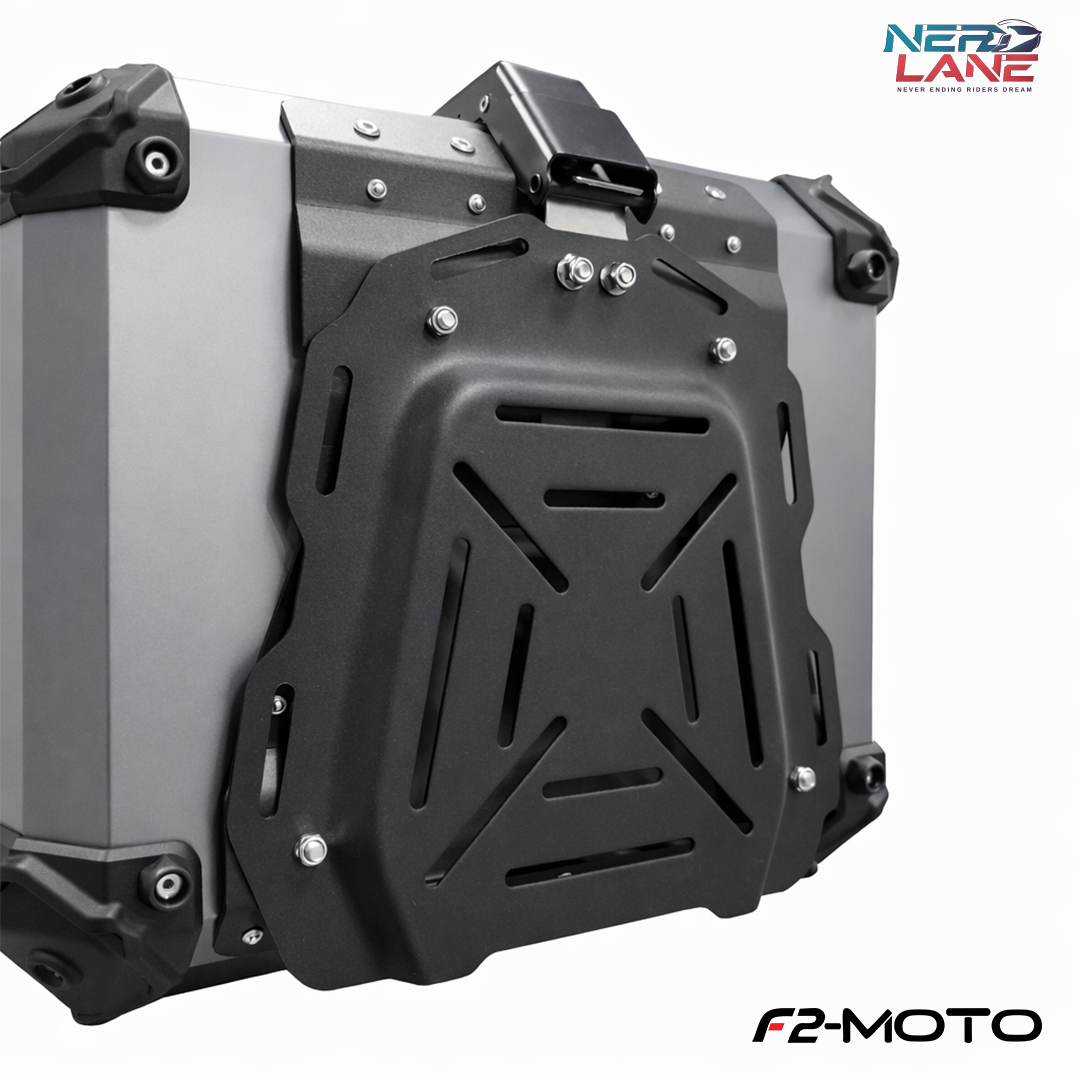 F2-Moto 45L Aluminium Top Box - Titanium