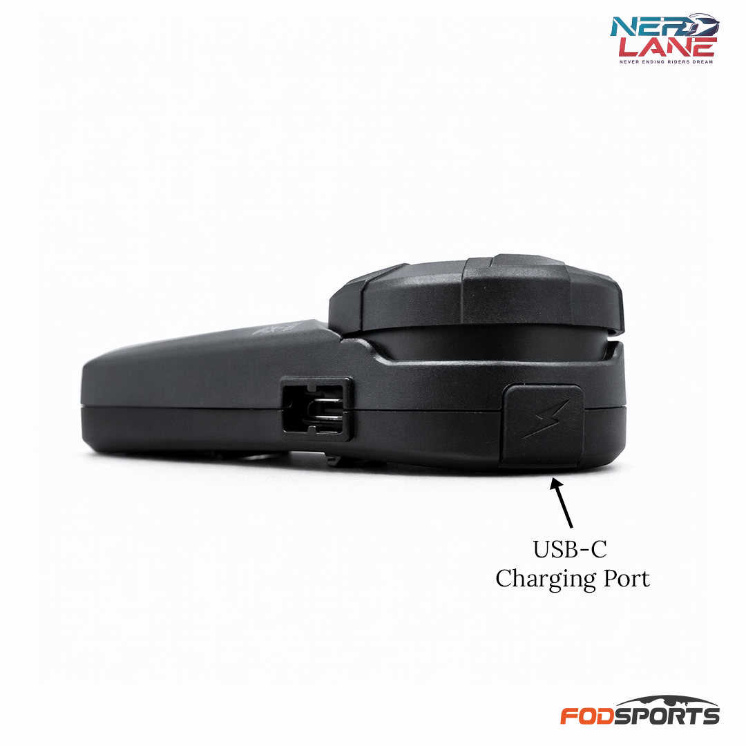 FodSports FX-S with USB-C charging port on a white background