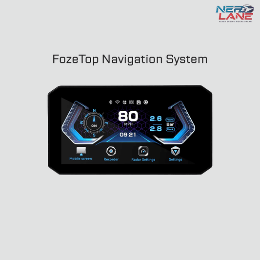 FozeTop Navigation System display