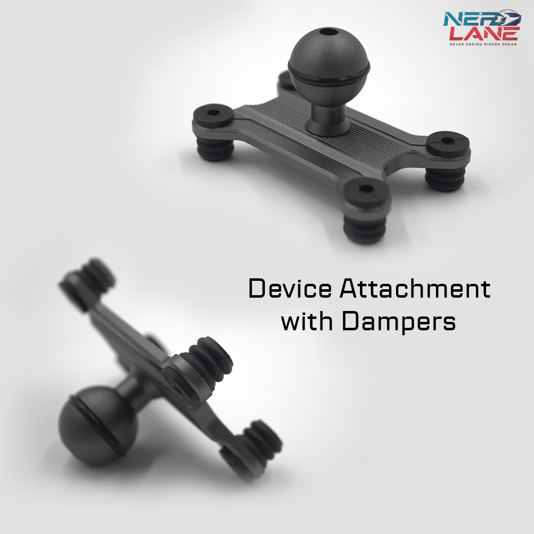 Fozetop device attachment with dampers