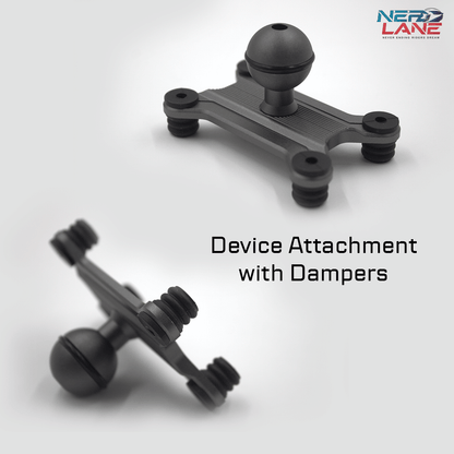 Fozetop device attachment with dampers