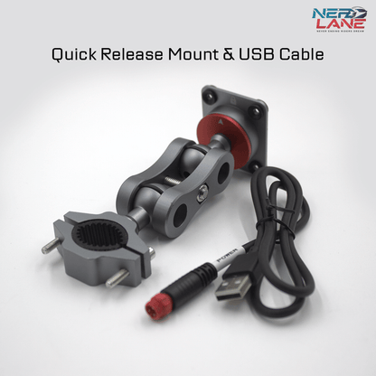 MotoPlay Quick release mount and USB cable