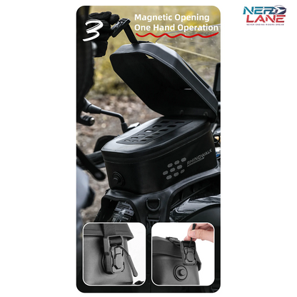 Rhinowalk 5.6L Waterproof Hardshell Tank Bag (MTR2506BK)
