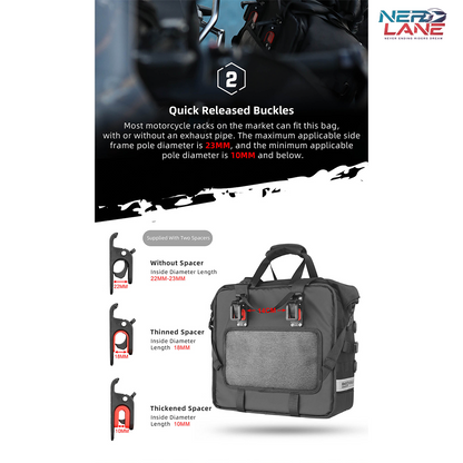 Rhinowalk 25L Quick Release Bag (MTR2050) (Pair Set)