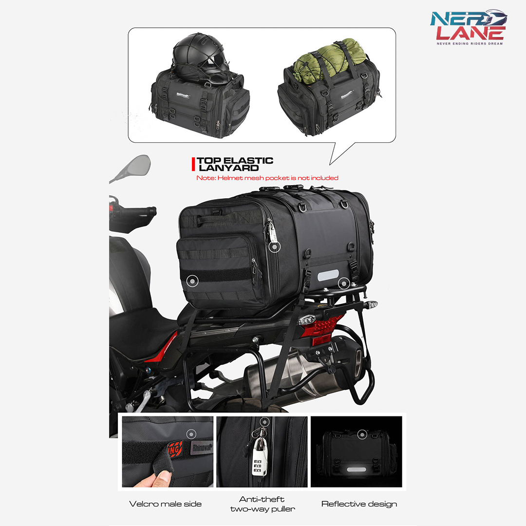 Rhinowalk 40-60L Motorcycle TailBag (MT4060)
