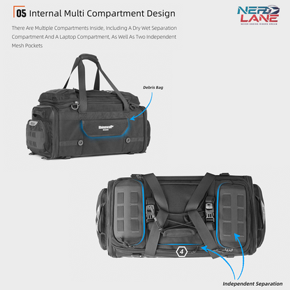 Rhinowalk 50-70L Motorcycle Tail Seat Bag (MJX2003)