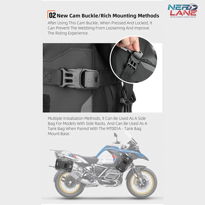 Rhinowalk Mechanic Series – 6L Waterproof Crash Bar Bags (MJX2001BK)