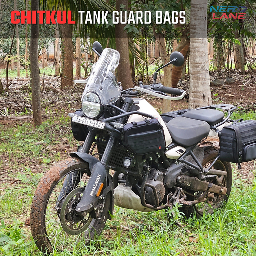 RiderZone 12L Chitkul tank guard bags perfect for Himalayan 450