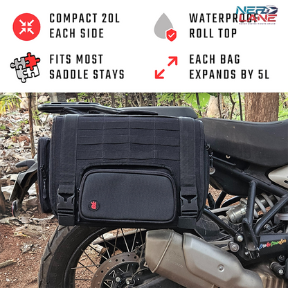 RiderZone 40L–50L Pangong Pannier Bags