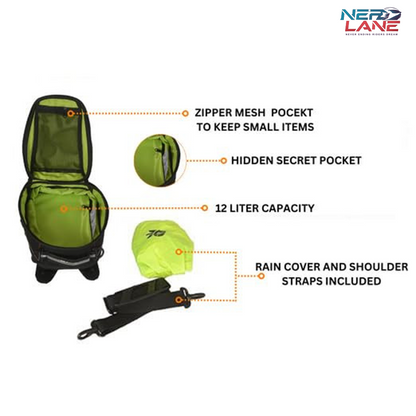RiderZone 12L Kufri Magnetic Tank Bag Incl Dry Bag