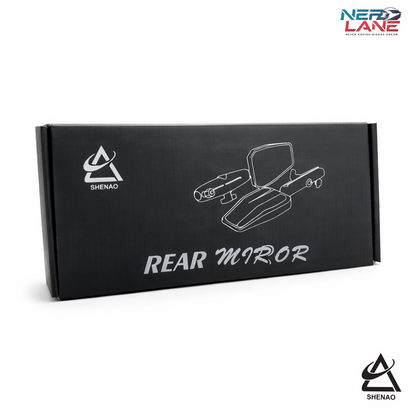 Shenao Adventure Mirrors 2.0 | Universal Adjustable Motorcycle Handlebar Mirrors (Pair)