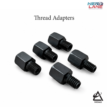 Shenao Adventure Mirrors 2.0 | Universal Adjustable Motorcycle Handlebar Mirrors (Pair)