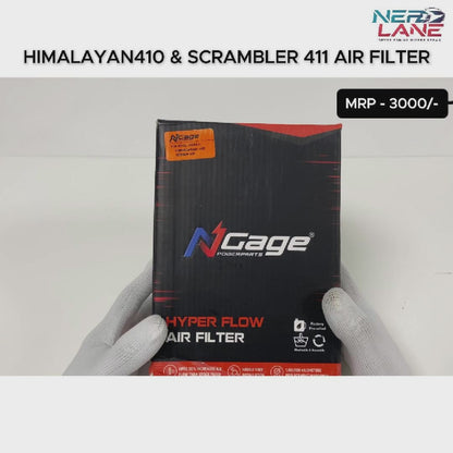 NGage Hyper Flow Air Filter For Royal Enfield Himalayan 410 and Scramb 411